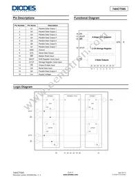 74HCT595T16-13 Datasheet Page 2