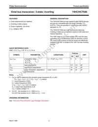 74HCT640D Datasheet Page 2