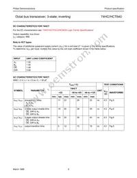 74HCT640D Datasheet Page 5