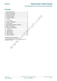 74HCT74BQ-Q100 Datasheet Page 17