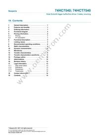 74HCT7540D Datasheet Page 15