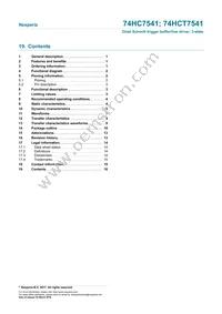 74HCT7541PW Datasheet Page 16