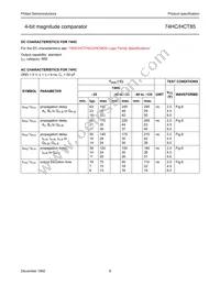 74HCT85N Datasheet Page 7