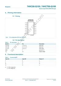 74HCT86PW-Q100 Datasheet Page 3