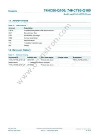 74HCT86PW-Q100 Datasheet Page 11