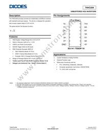 74HCU04T14-13 Datasheet Cover