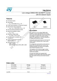 74LCX14MTR Datasheet Cover