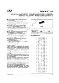 74LCX162244TTR Datasheet Cover