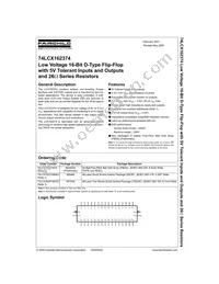 74LCX162374MTDX Datasheet Page 2