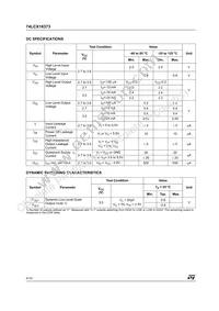 74LCX16373TTR Datasheet Page 4