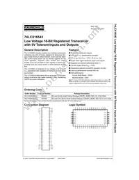 74LCX16543MEAX Datasheet Page 2