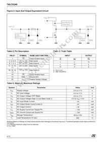 74LCX240TTR Datasheet Page 2