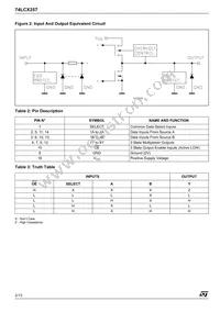 74LCX257TTR Datasheet Page 2