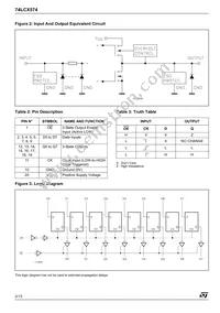 74LCX574TTR Datasheet Page 2