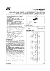 74LCXH162244TTR Datasheet Cover