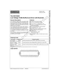 74LCXH16244MTDX Datasheet Page 2