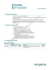 74LV00APWJ Datasheet Cover