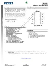 74LV00AT14-13 Datasheet Cover