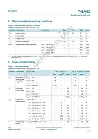 74LV03D Datasheet Page 4