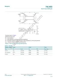 74LV03D Datasheet Page 7