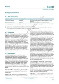 74LV03D Datasheet Page 10