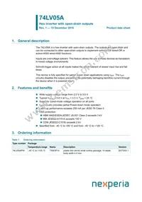 74LV05APWJ Datasheet Cover