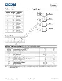 74LV08AT14-13 Datasheet Page 2