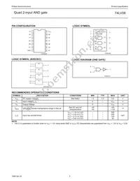 74LV08N Datasheet Page 3