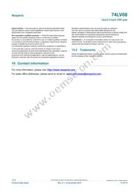 74LV08PW/AUJ Datasheet Page 12