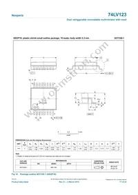 74LV123D/AUJ Datasheet Page 17
