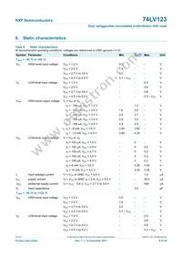 74LV123N Datasheet Page 8