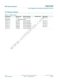 74LV123N Datasheet Page 21