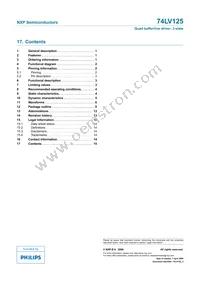 74LV125DB Datasheet Page 15