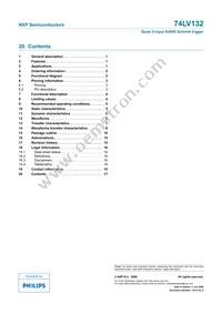 74LV132N Datasheet Page 17