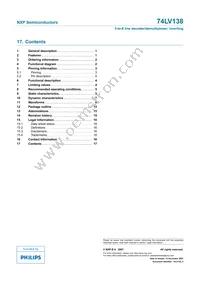 74LV138N Datasheet Page 17