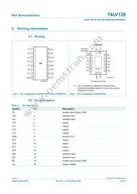 74LV139PW Datasheet Page 3