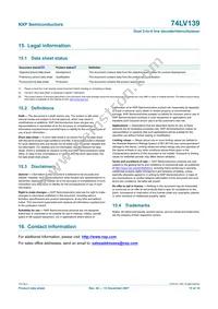 74LV139PW Datasheet Page 15