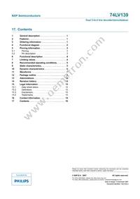 74LV139PW Datasheet Page 16