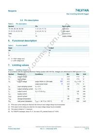 74LV14APWJ Datasheet Page 3