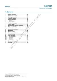 74LV14APWJ Datasheet Page 14