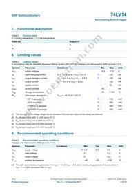 74LV14N Datasheet Page 4