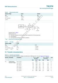 74LV14N Datasheet Page 7