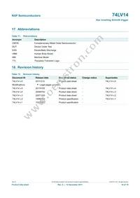 74LV14N Datasheet Page 16