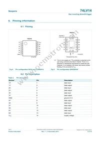 74LV14PW/AUJ Datasheet Page 3