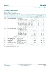 74LV14PW/AUJ Datasheet Page 5