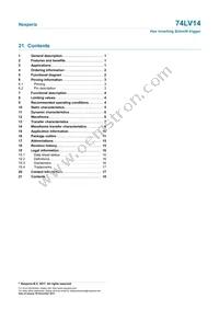 74LV14PW/AUJ Datasheet Page 18