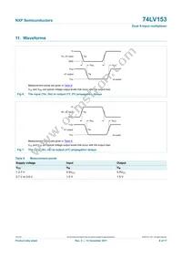 74LV153N Datasheet Page 8