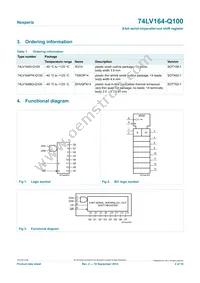 74LV164BQ-Q100X Datasheet Page 2