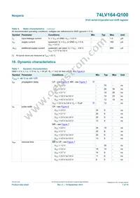 74LV164BQ-Q100X Datasheet Page 7