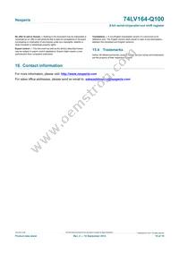 74LV164BQ-Q100X Datasheet Page 18